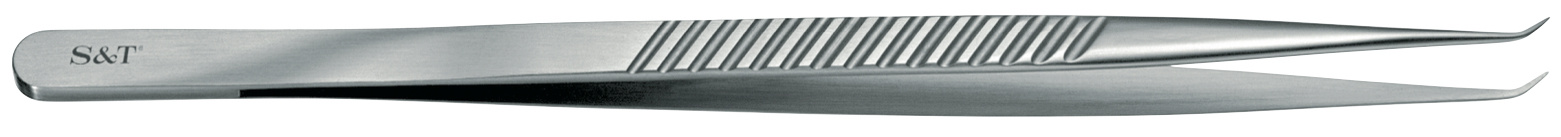 S&T Forcep 18cm JFAL-3-18 Flat Handle 0.3mm 45 Degree Angulated Tips