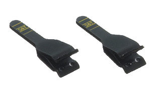 S&T B-2V Single Clamp Black 11mm for Veins Pkt of 2