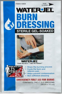 WaterJel Sterile Gel Soaked Burn Dressing 10cm x 10cm
