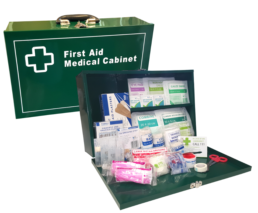 First Aid Kit - Work Place 1-50 Person Landscape Metal Box
