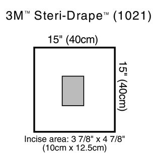 Drape Steridrape with incise film 40 x40cm - 4 BOXES
