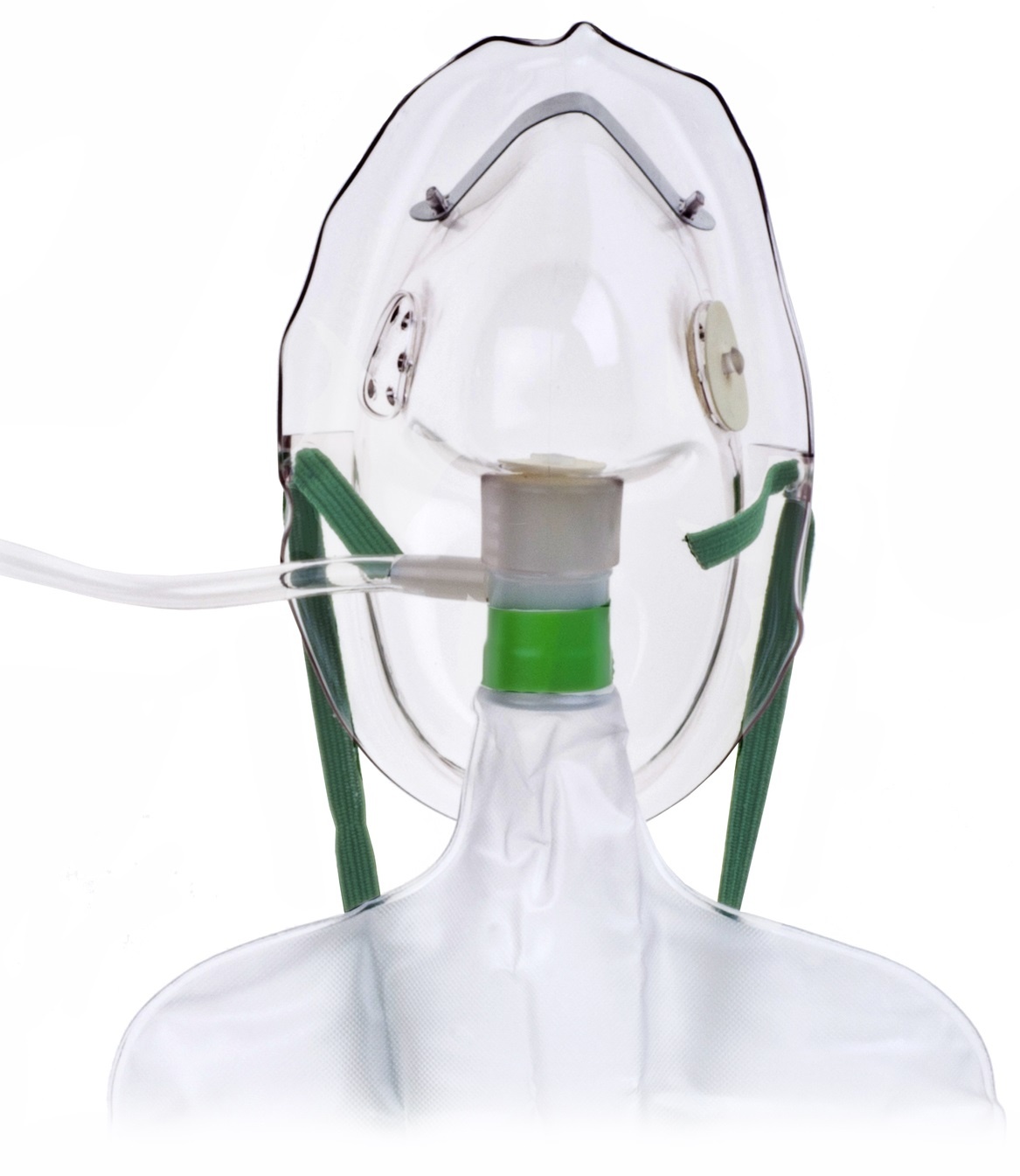 Hudson Mask Nonrebreathing with Safety Vent, Reservoir Bag & 7ft Tubing - Adult