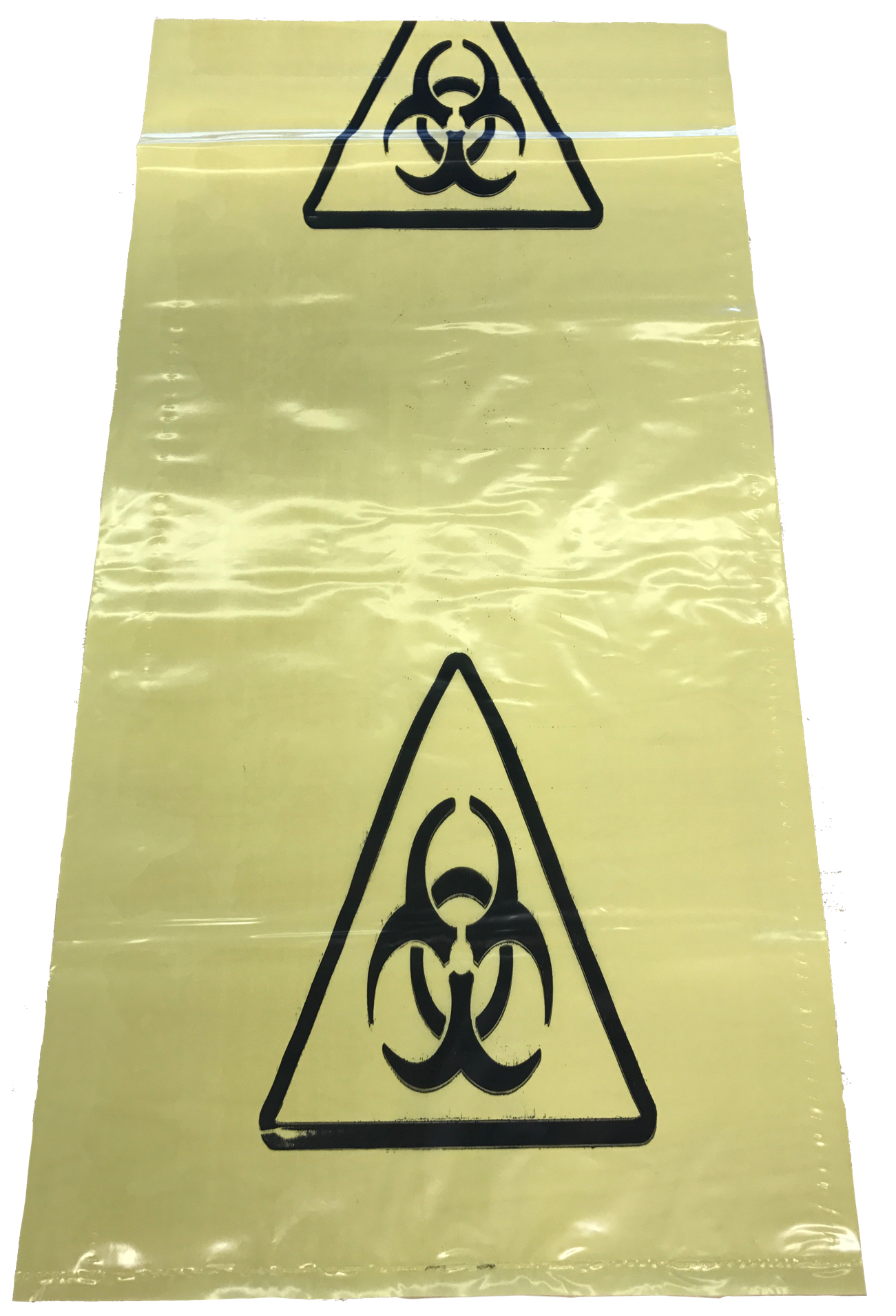 Bag Plastic Yellow Bio-Hazard 360x710x50mu - BUNDLE 50 BAGS