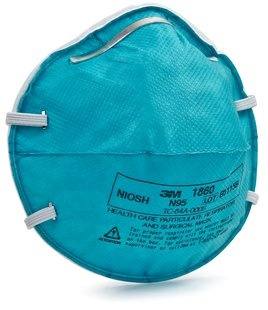 3M Mask Respirator N95 P2 Cupped with Fluid Resistance