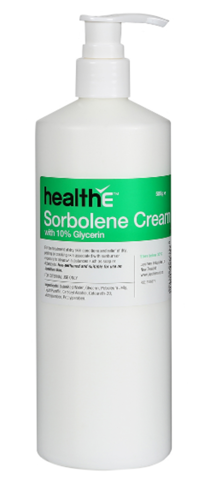 HealthE Sorbolene Cream with 10% Glycerin Pump 500ml