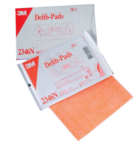 3M Defibrillator Pads Adult Single Use - PACKET OF TWO
