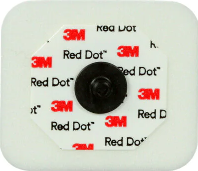 3M Red Dot Radiolucent Monitoring Electrode with Foam Backing and Sticky Gel