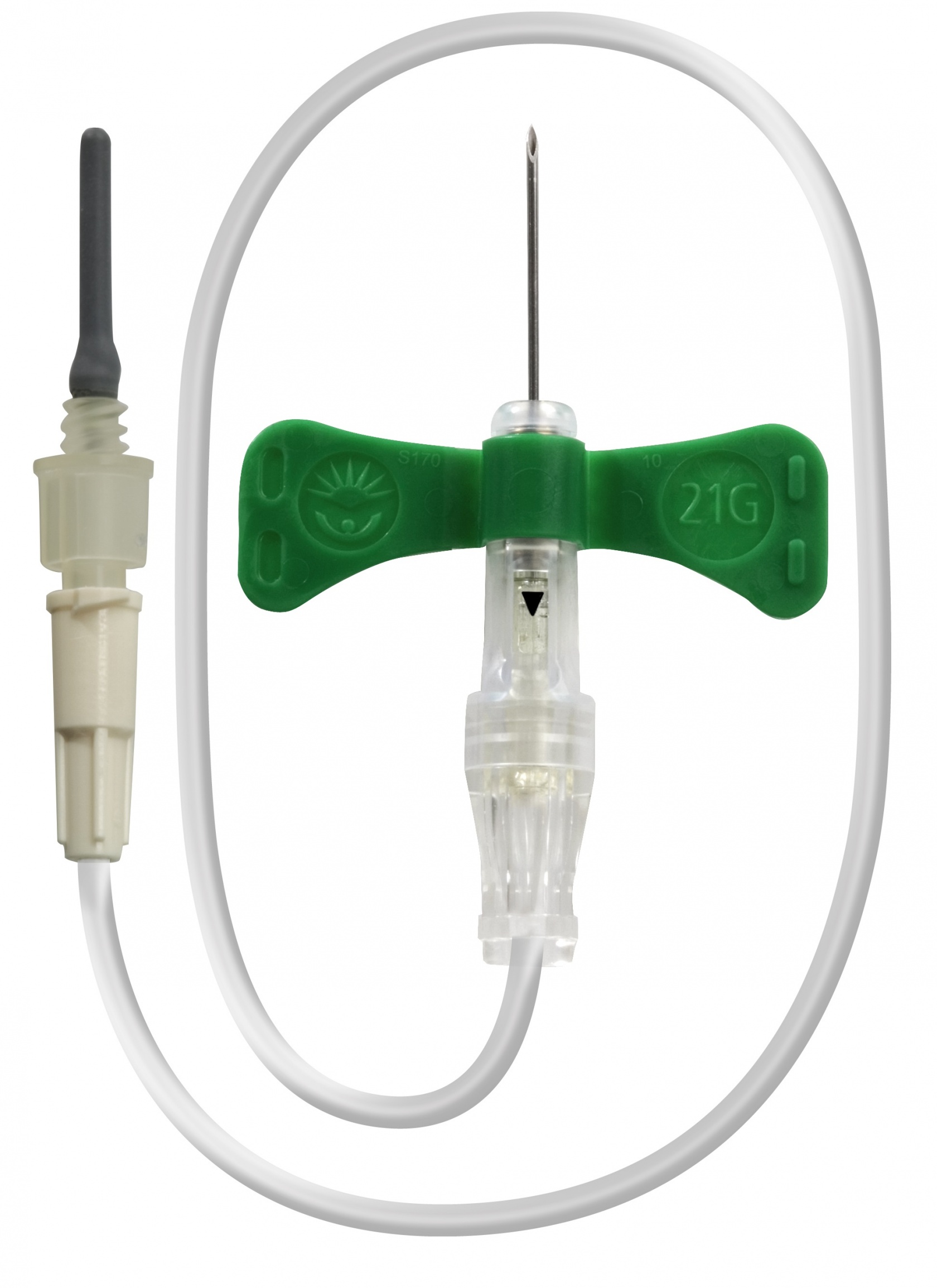 BD Vacutainer Push Button Blood Collection Set 12inch tubing with L/L 21g x 75in (Green)