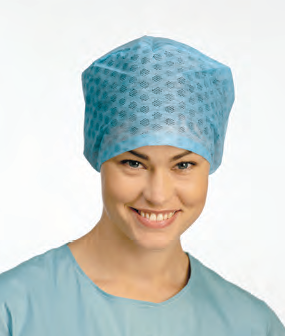 Molnlycke Barrier Surgical Cap Extra Comfort Miss Blue