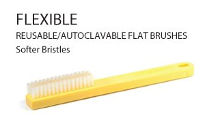 Instrument Cleaning Brushes Autoclavable Flexible 70Lx20Wx15H