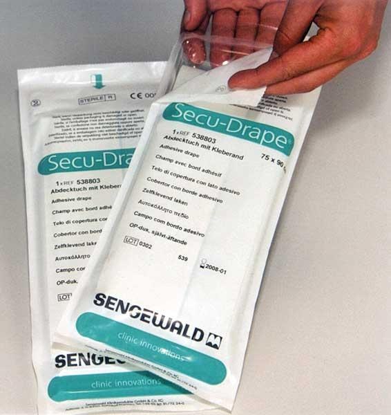 Sengewald Drape Sheet Secur-Drape Sterile 100cm x 150cm