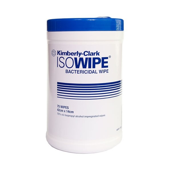 Isowipe 70% Isopropyl alcohol wipes 21cm x 14cm