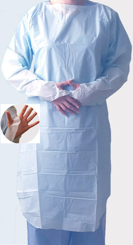 Halyard Thumbs-Up Impervious Gown Regular Blue