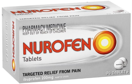 Nurofen Tablets Pain Relief 200mg Ibuprofen 96