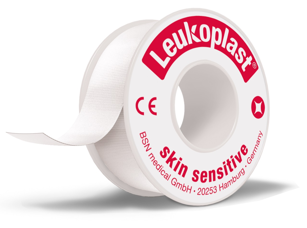 Leukoplast Skin Sensitive Tape with Antimicrobal Snap Spool 1.25cm x 2.6M