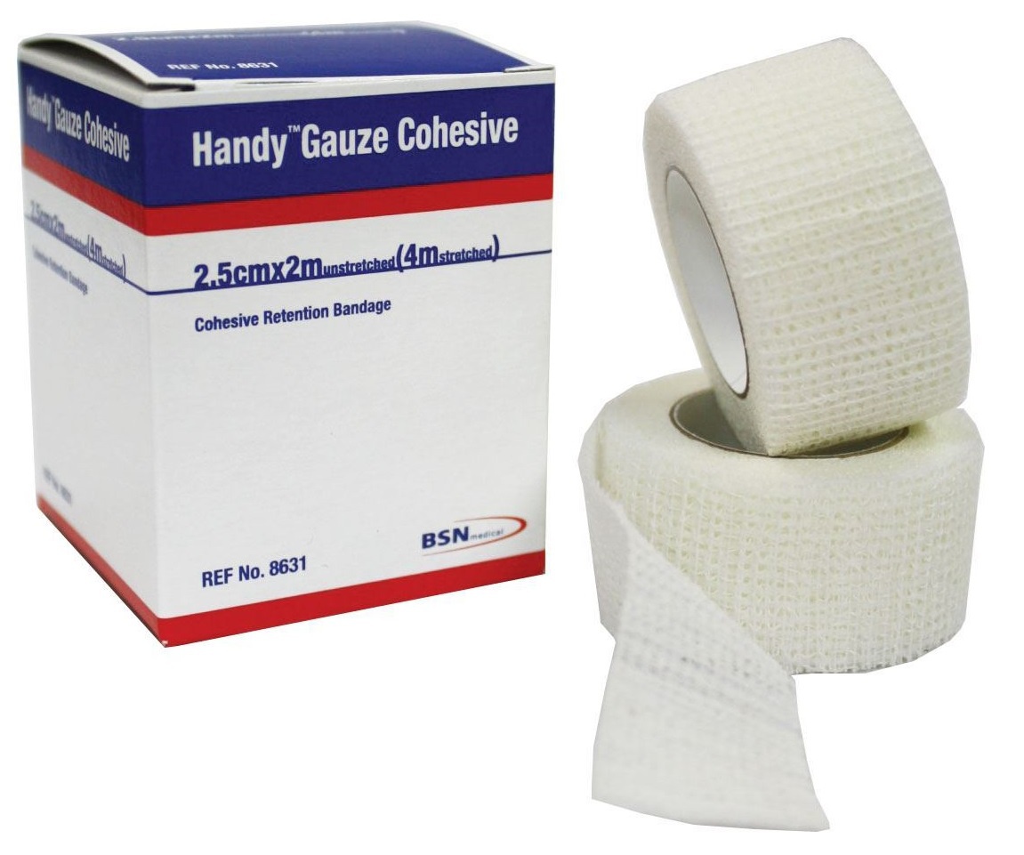 Handygauze Cohesive Bandage 4m x 2.5cm (Box of 2)