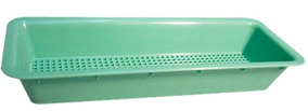 Autoplas Autoclavable Perforated Tray Green 270mm x 100mm x 40mm