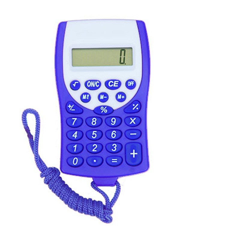 Pocket Calculator Lanyard - Purple