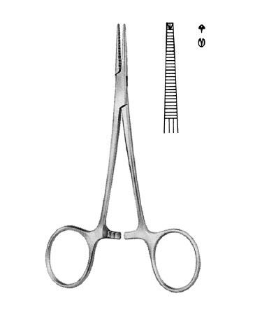 Nopa Halsted-Mosquito Artery Forcep 1 x 2 Teeth Straight 12.5cm