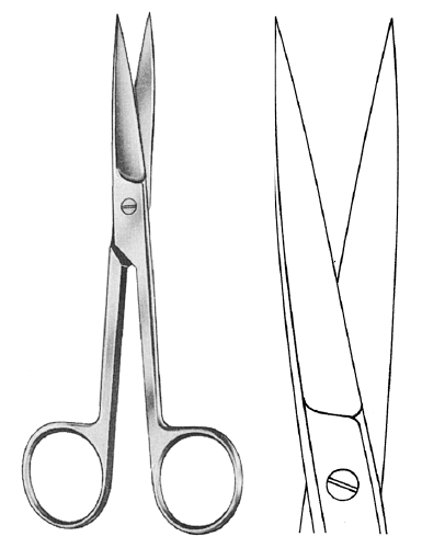 Nopa Standard Operating Scissor Sharp Sharp Straight 14.5cm