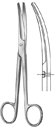 Nopa Mayo Operating Scissor Blunt Blunt Curved 14.5cm