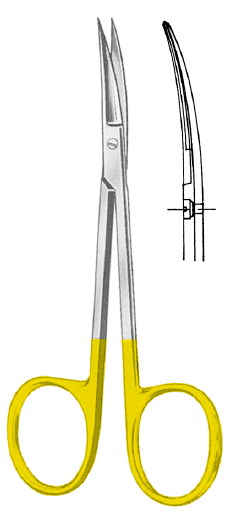 Nopa Iris Scissor TC 11.5cm Curved