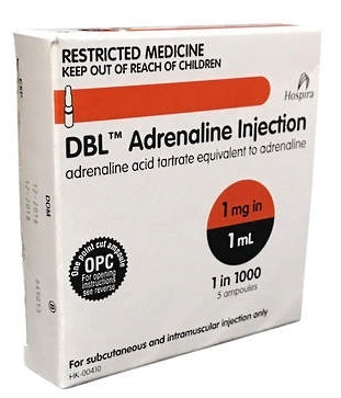 Adrenaline DBL Injection 1:1000 5 x 1mls