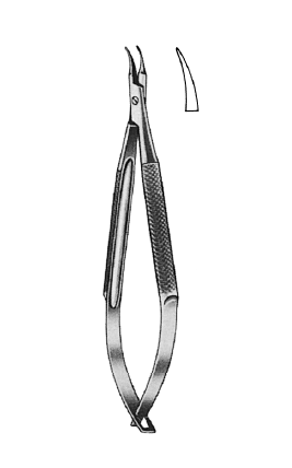 Nopa Barraquer Micro Needle Holder Curved 10cm