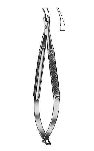Nopa Barraquer Micro Needle Holder Curved 14cm
