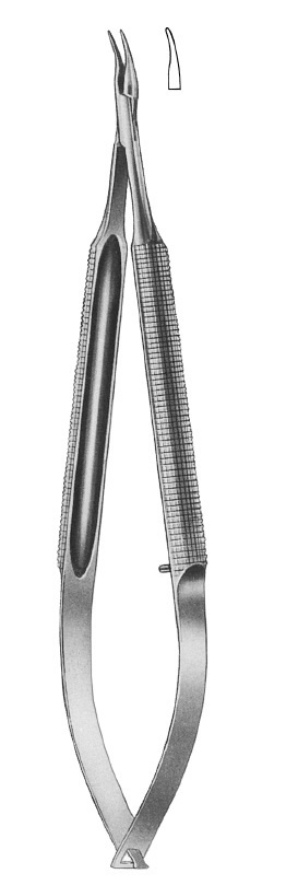 Nopa Micro-Needle Holder With Pen-type Handle Curved 14cm