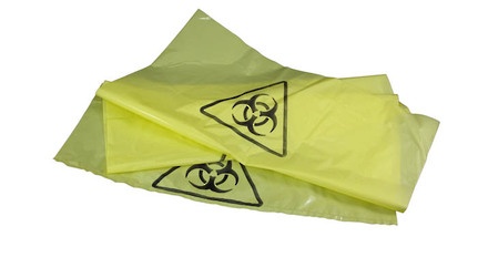 Bag Biohazard Yellow 1000x650x50mu
