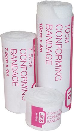 Help-it Conforming Gauze Bandage 7.5cm x 4m (stretched)