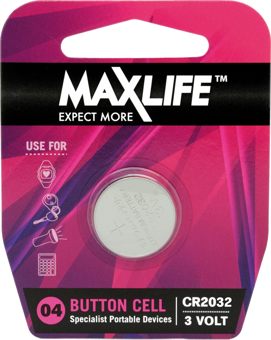 Battery Maxlife Lithium 3V CR2032