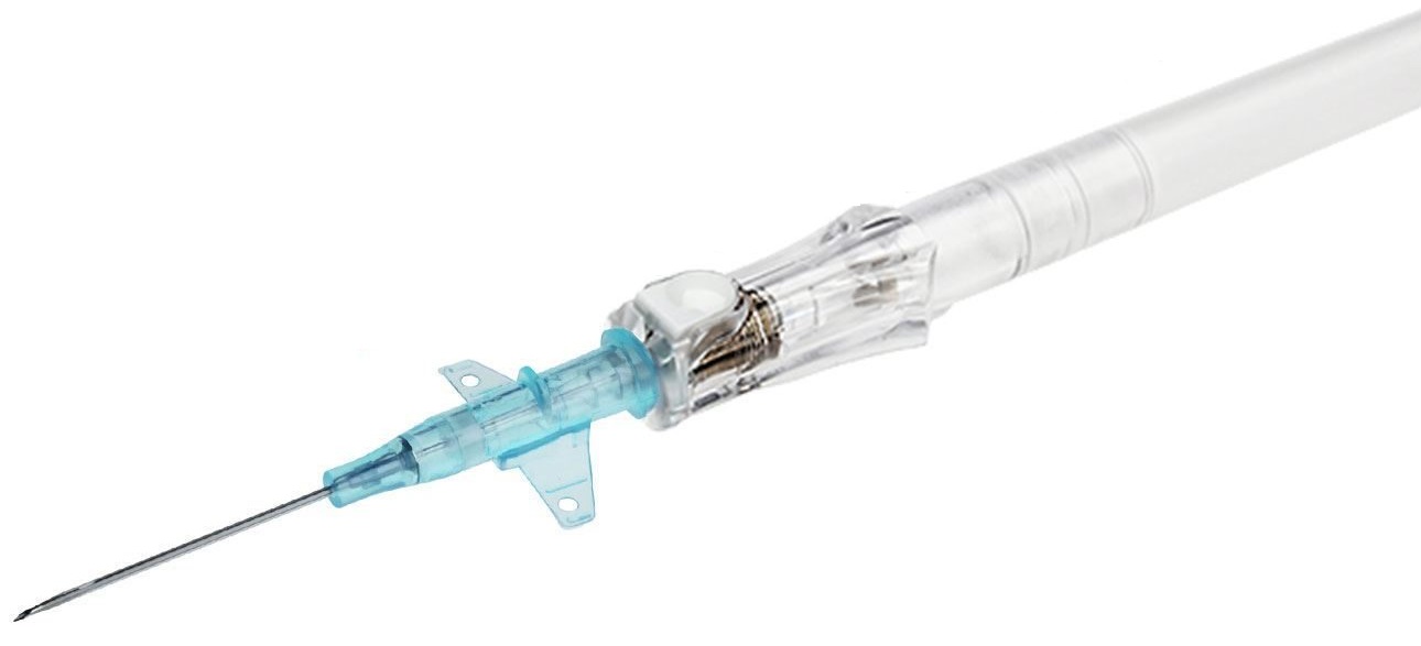 BD Insyte Autoguard BC Pro Shielded IV Catheter 22g x 1'' (Blue) - Winged