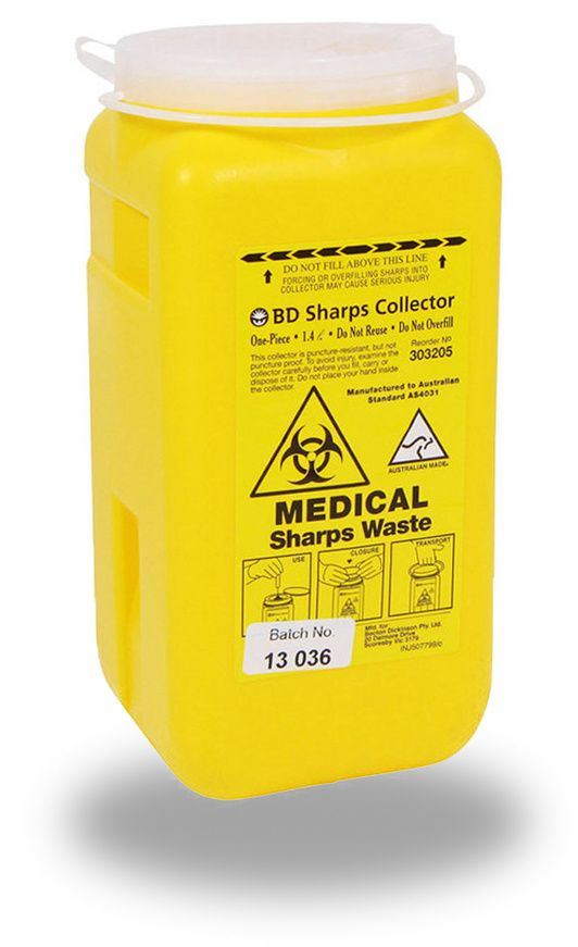 BD Sharps Container One-Piece 1.4L