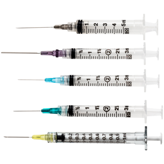 BD Syringe 1ml with Needle 25g x 5/8 - Each