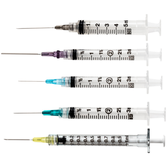 BD Syringe 1ml with Needle 26g x 1/2 -  Each