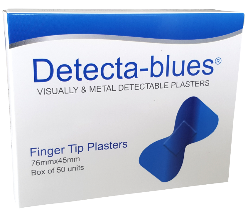 Detecta-Blues BLUE Plaster Metal Detectable Waterproof Finger Tip
