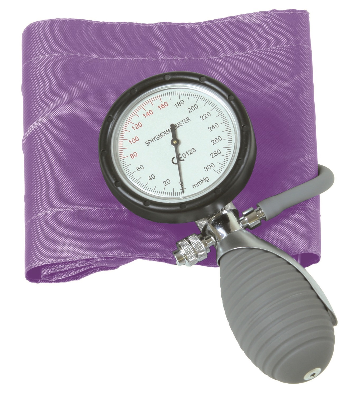 Basic Aneroid Sphygmomanometer One-Hand Latex Free - Violet