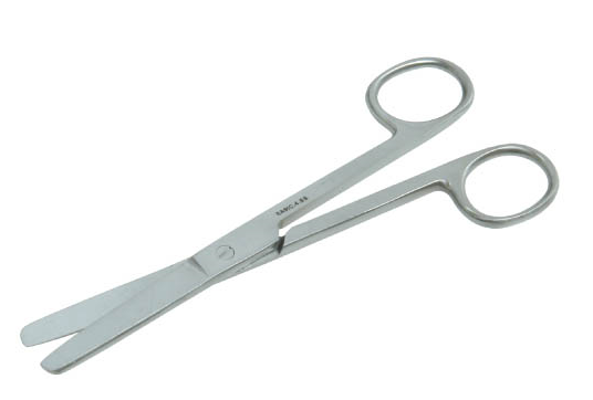 Scissor Basic Surgical Blunt Blunt Straight 16cm