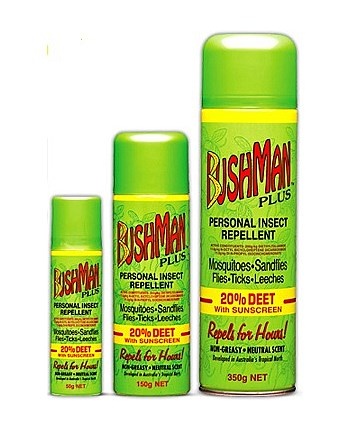 Bushman Plus Aerosol 20% Deet with Sunscreen 50g