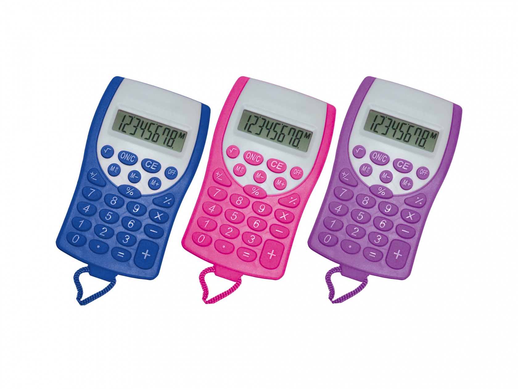 Pocket Calculator Lanyard - Blue
