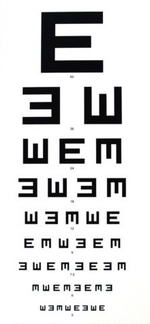Eye Chart 6 Metre Illiterate E Chart **INDENT ITEM**