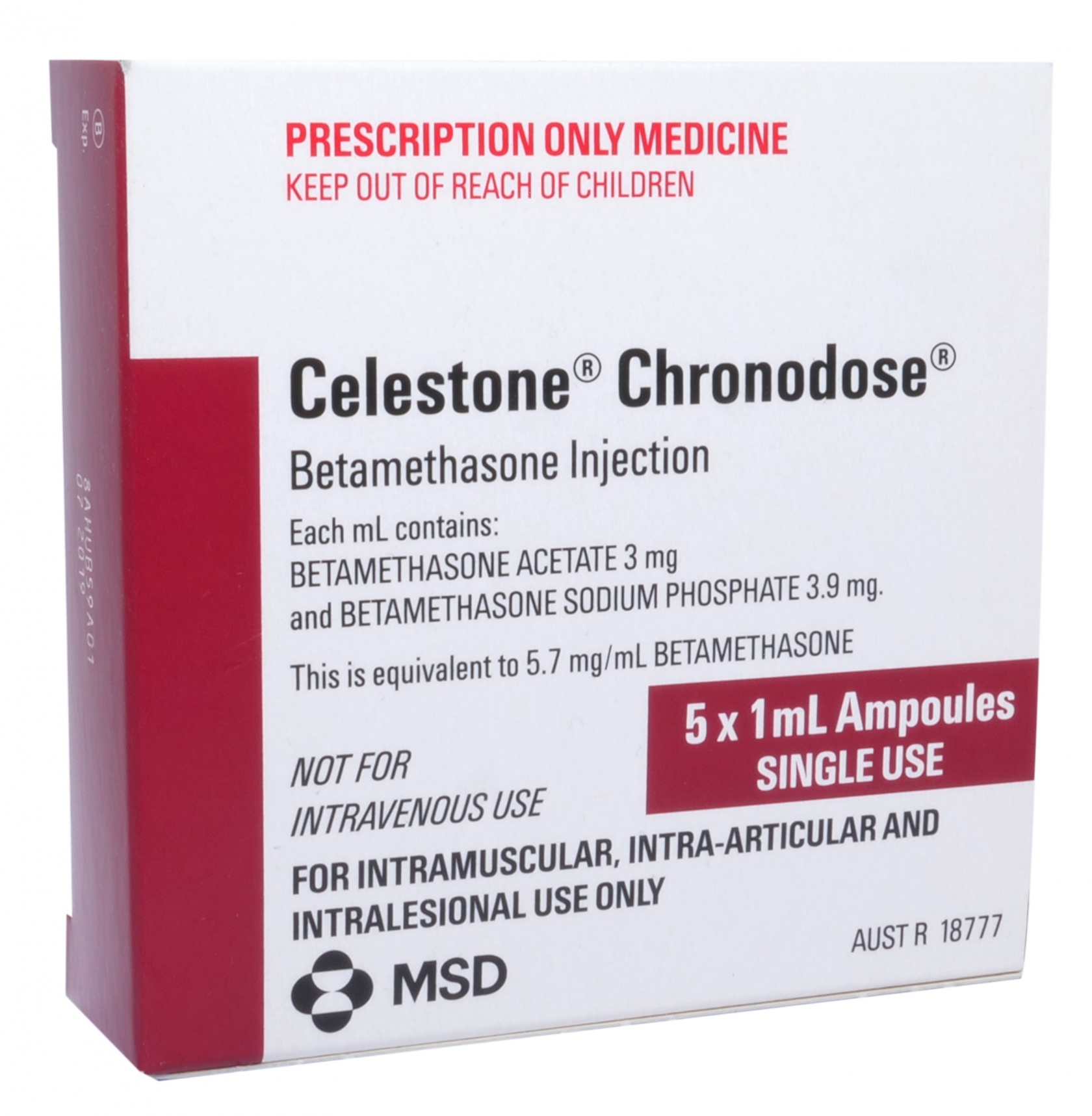 Celestone Chronodose inj 5 x 1ml