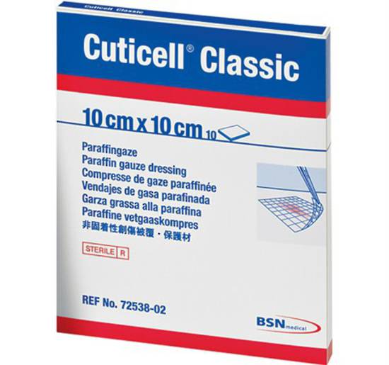 Cuticell Classic Sterile Paraffin-Impregnated Dressing 10cm x 7m