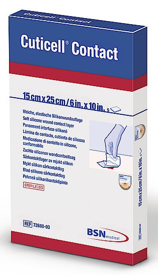 Cuticell Contact Sterile Dressing 5cm x 7.5cm