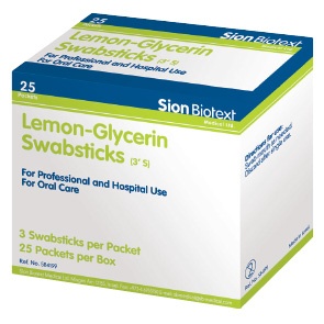 Lemon-Glycerine Swab Stick - Packets of 3