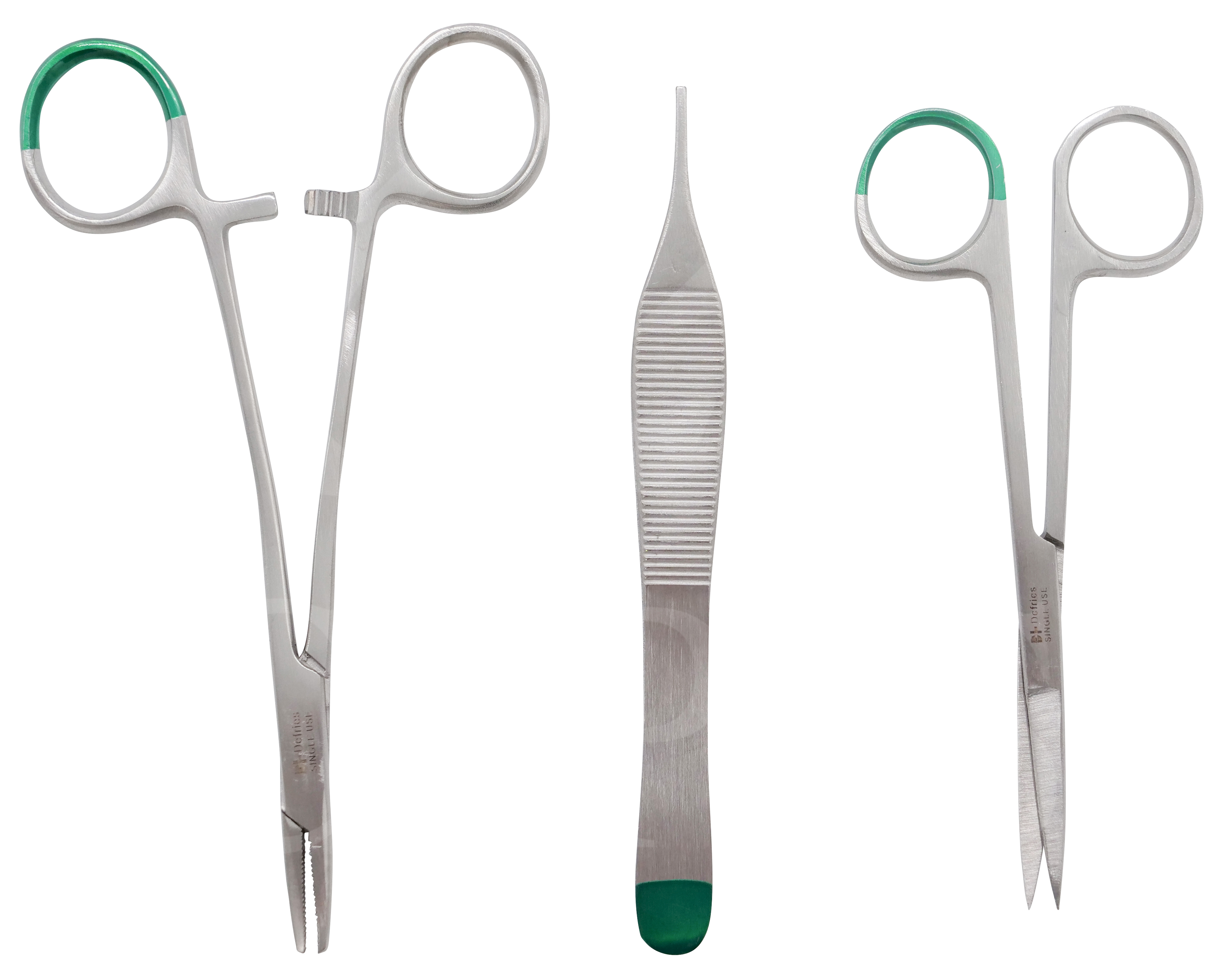 Defries Suture kit Small for fine facial with 3 disposable instruments