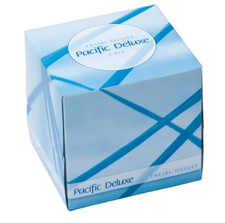 Facial Tissue Pacific Deluxe 2ply Square Box Pack 90