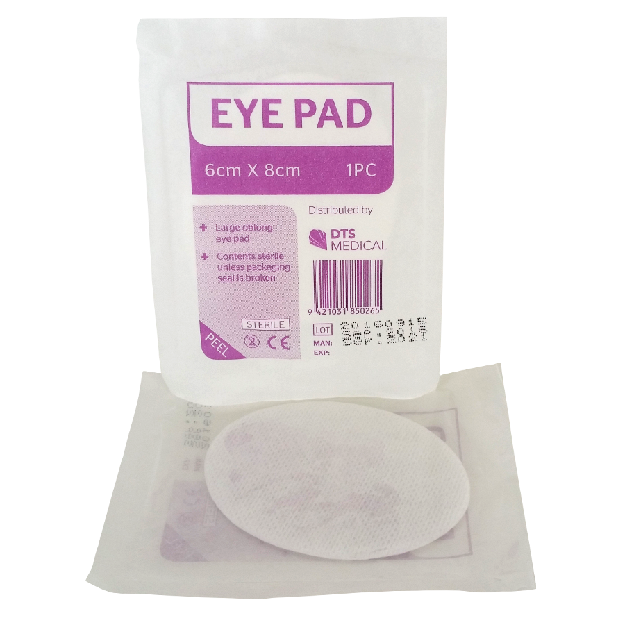 DTS Eye Pad Sterile 6cm x 8cm - Box 50